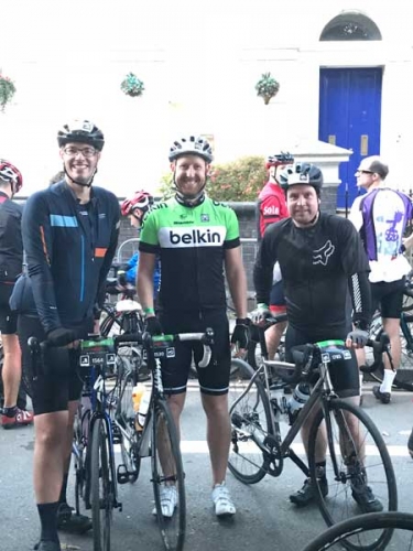Stephen Harvey and others on bikes